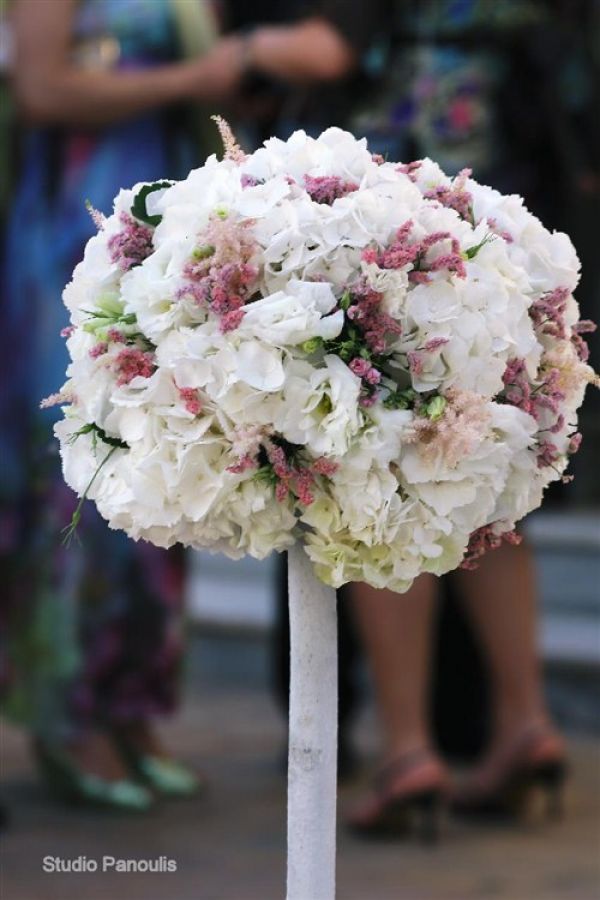 vintage pink and white bridal bouquet