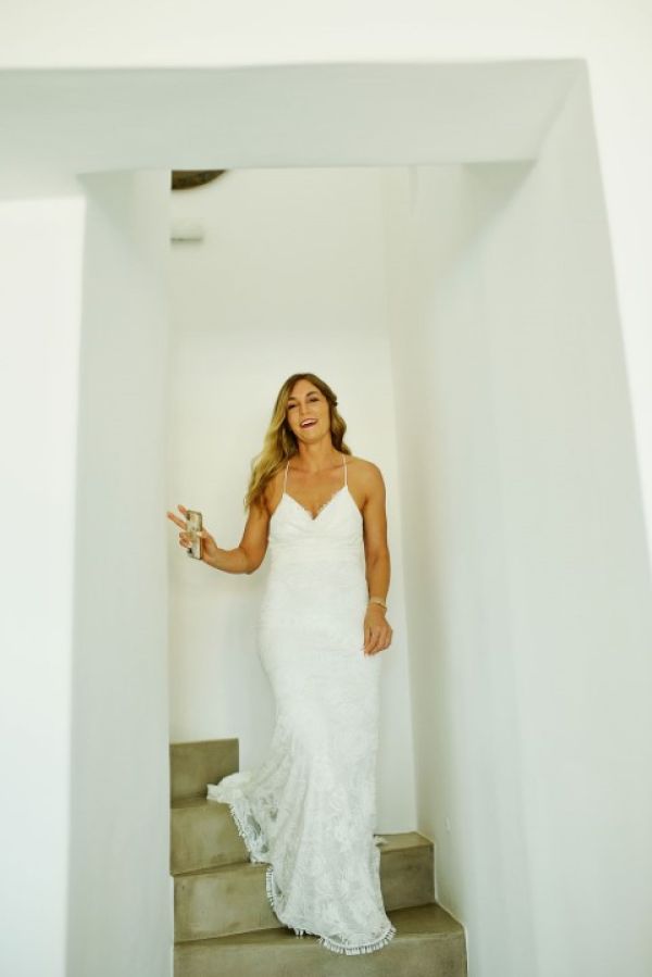 bride villa wedding mykonos island